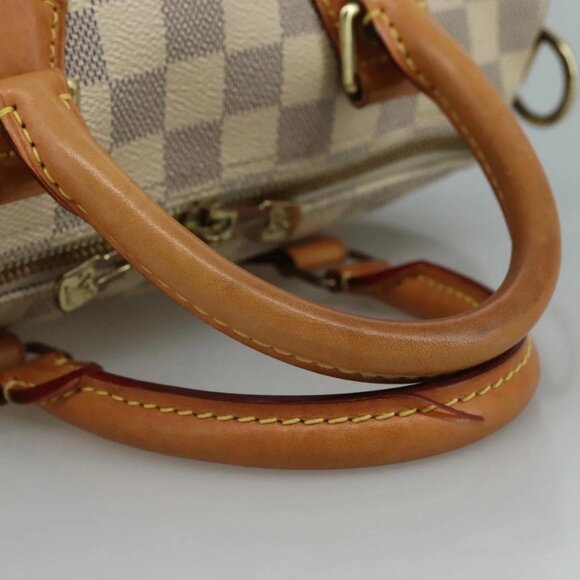 LOUIS VUITTON Damier Azur Speedy Bandouliere 25 Hand Bag N41000 LV Auth 110764 - Picture 8 of 16